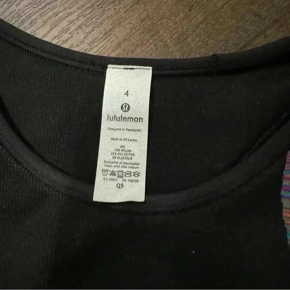 Lululemon Love Revealed Bra Black / Rainbow 4 - Picture 7 of 7